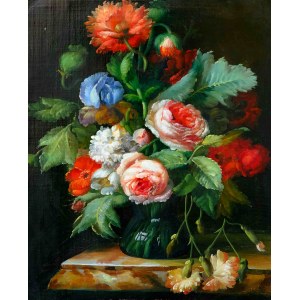Autor Neuznané, květiny v holandském stylu