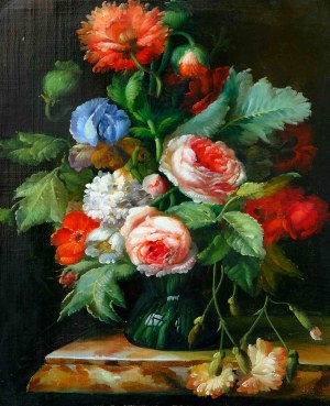 Autor Nierozpoznany, Kwiaty w stylu holenderskim