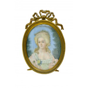 Author Unrecognized, Portrait of a lady - miniature