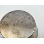 silver sugar bowl with handle