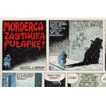 Grzegorz Rosiński (ur. 1941, Stalowa Wola), Morderca Zostawia Pułapkę, jednostronicowy komiks, 1977
