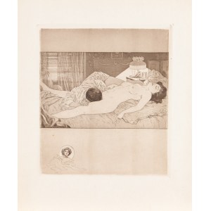 Choisy LE CONIN (italienisch Franz VON BAYROS; 1866-1924), Erotische Szene in einem Schlafzimmer, 1907