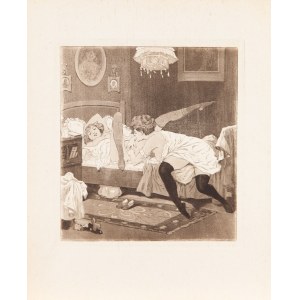 Choisy LE CONIN (wł. Franz VON BAYROS; 1866-1924), Dwie damy w sypialni, 1907