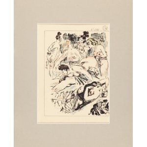 Louis BERTHOMME-SAINT-ANDRÉ (1905-1977), Erotic Scenes, ca. 1940.