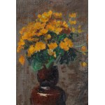 Leon Wyczółkowski (1852 Huta Miastkowska - 1936 Warsaw), Daffodils in a vase, 1908