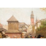 Hipolit Lipinski (1846 Nowy Targ - 1884 Cracow), Rumford soup in front of St. Catherine's Church in Cracow, 1883