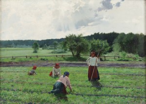Zdzisław Jasiński (1863 Warszawa - 1932 Warszawa), Kobiety wiejskie w polu, po 1893