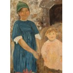 Tadeusz Makowski (1882 Oświęcim - 1932 Paryż), Dwie dziewczynki, około1924