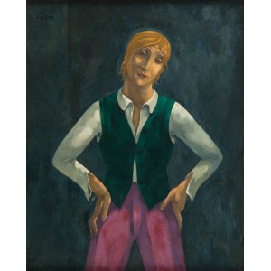Eugeniusz Zak (1884 Mohylno, Białoruś - 1926 Paryż), Chłopiec w zielonej kamizelce, 1919