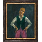 Eugeniusz Zak (1884 Mohylno, Belarus - 1926 Paris), Boy in a Green Vest, 1919