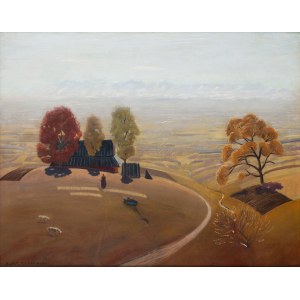 Rafał Malczewski (1892 Kraków - 1965 Montreal), Landscape from Podhale, pre/lub 1932