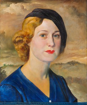 Ludomir Ślendziński (1889 Wilno - 1980 Kraków), Portret Danuty Wyrwicz-Wichrowskiej, 1934