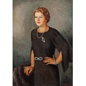 Henryk Berlewi (1894 Warsaw - 1967 Paris), Portrait of a lady in an evening gown, 1937