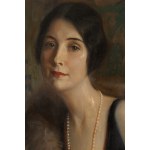 Tadeusz Styka (1889 Kielce - 1954 Nowy Jork), Portret damy w futrze