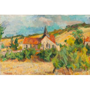 Michel Kikoïne (1892 Gomel near Mogilev - 1968 Paris), Church on the Hill, ca. 1918-1920