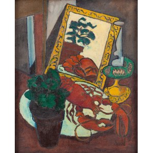 Abram (Abraham) Krol (King) (1919 Pabianice - 2001 Paris), Still life with lobster