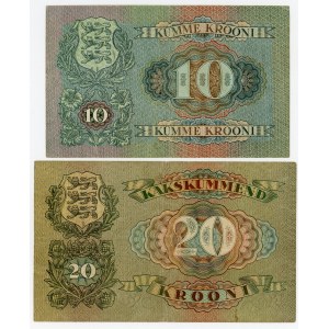 Estonia 10 - 20 Krooni 1932 - 1937