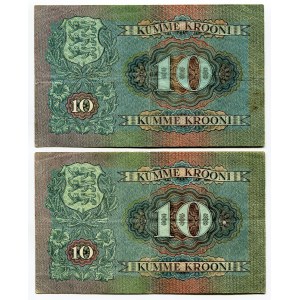 Estonia 2 x 10 Krooni 1937