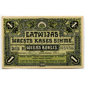 Latvia 1 Rouble 1919