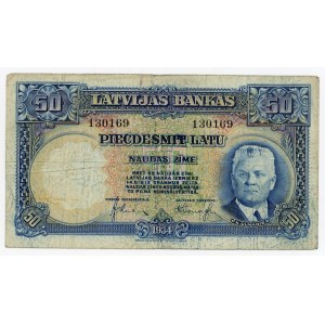 Latvia 50 Latu 1934