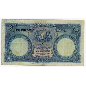 Latvia 50 Latu 1934