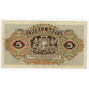 Latvia 5 Latu 1940