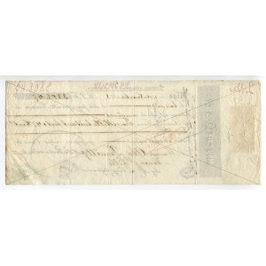 Latvia Mitchell & Co Bill of Exchange for 3808.47 Francs 1878