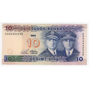Lithuania 10 Litu 1993