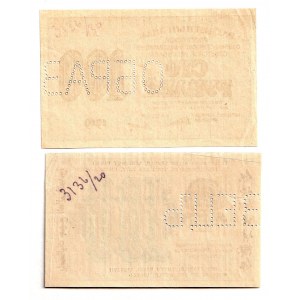 Russia - RSFSR 100 Roubles 1919 (1920) Face and Back Specimens