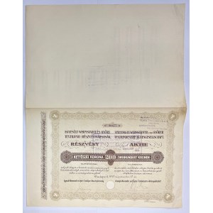 Czechoslovakia Vereinigte Wernstädter und Gyorer Textilindustrie-AG Share for 200 Kronen 1917