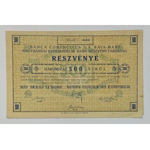 Romania Banca Comerciala S. A. Share for 300 Lei 1922