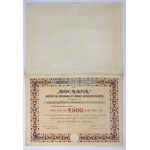 Romania Bocsana' Institut de Economii si Credit S.A. Bocsa-Montana Share of 1000 Lei 1928