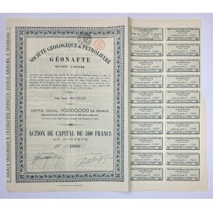 Romania Geologique & Petrolifere 'Geonafte Ordinary share of 500 Francs 1920