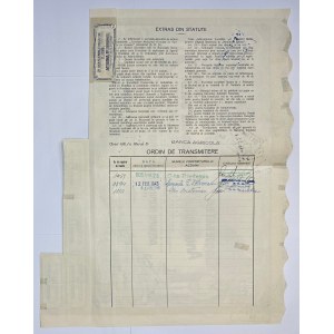 Romania Navigatiune pe Dunare Share of 500 Lei 1929