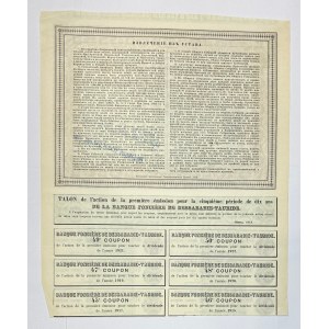 Russia Banque Fonciere de Bessarabie-Tauride Share of 250 Roubles 1913