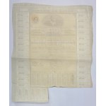 Spain Sociedad de Credito y Fomento Banco de Madrid Accion de 1900 Reales Vellon / Bearers share for 20 Pounds 1863