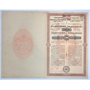 Romania P&G Goetz & Co Imrpumut de 5% Gold Bond Loan 1000 Lei 1905
