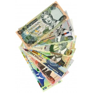 Bahamas Lot of 8 Banknotes 1997 - 2019