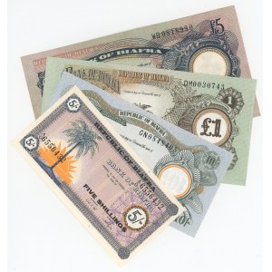Biafra Lot of 4 Banknotes 1967 - 1970