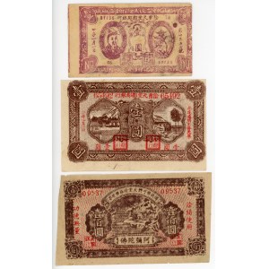 China Lot of 3 Hell Banknotes 1922
