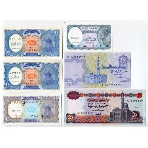 Egypt Lot of 6 Banknotes 1965
