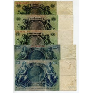 Germany Lot of 5 Banknotes 1933 - 1948