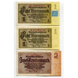 Germany Lot of 3 Banknotes 1937 - 1948