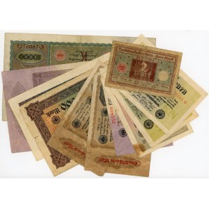 Germany - Weimar Republic Lot 22 Banknotes 1920 - 1924
