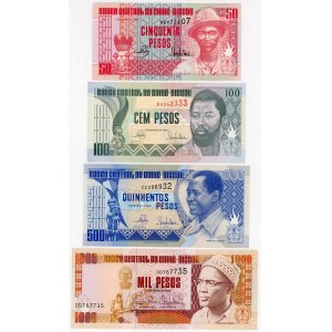 Guinea-Bissau Lot of 4 Banknotes 1990