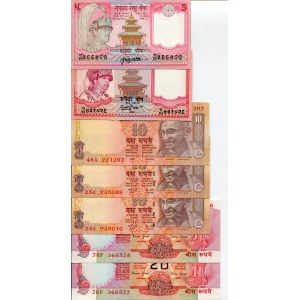India Lot of 16 Banknotes 1951 - 2006