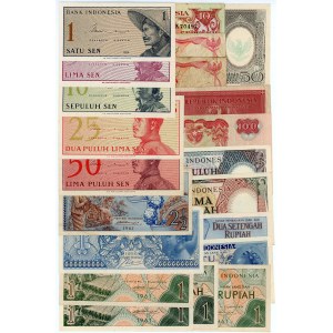 Indonesia Lot of 27 Banknotes 1944 - 1968