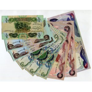 Iraq Lot of 9 Banknotes 1979 - 1980
