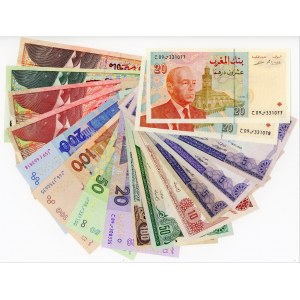 Morocco Lot 16 Banknotes 1970 - 2005
