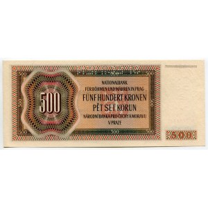 Bohemia & Moravia 500 Korun 1942 Specimen